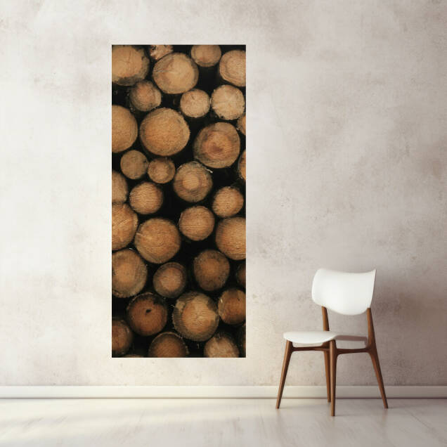 Фото Картина на склі - Дрова (Вузький)