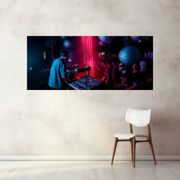 Фото Картина на склі - DJ (Панорама)