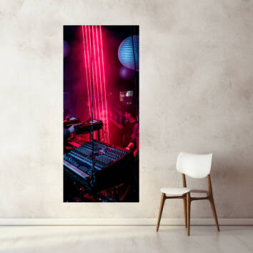 Фото Картина, що світиться, на склі - DJ (Вузький)