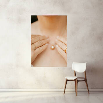 Фото Картина на стекле - Кулон (Портрет)