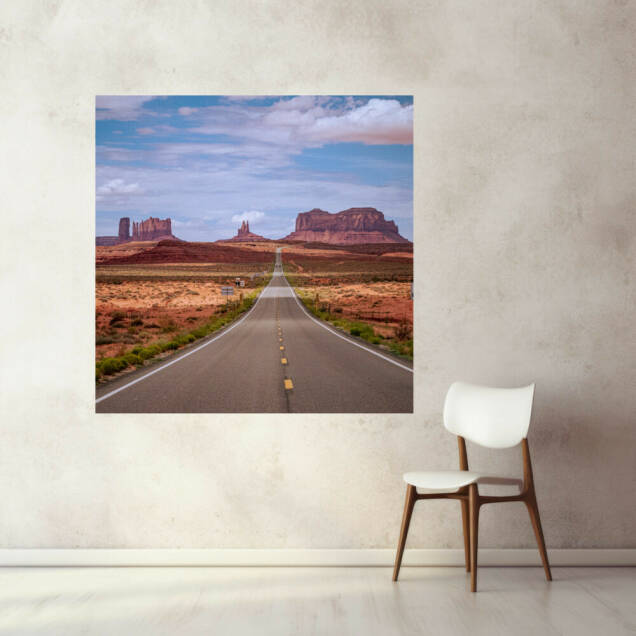 Фото Картина, що світиться, на полотні алюмінієвий підрамник - Техас (Квадрат)