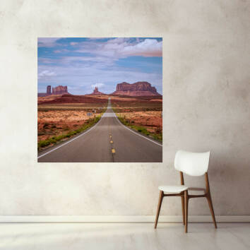 Фото Картина, що світиться, на полотні дерев'яний підрамник - Техас (Квадрат)