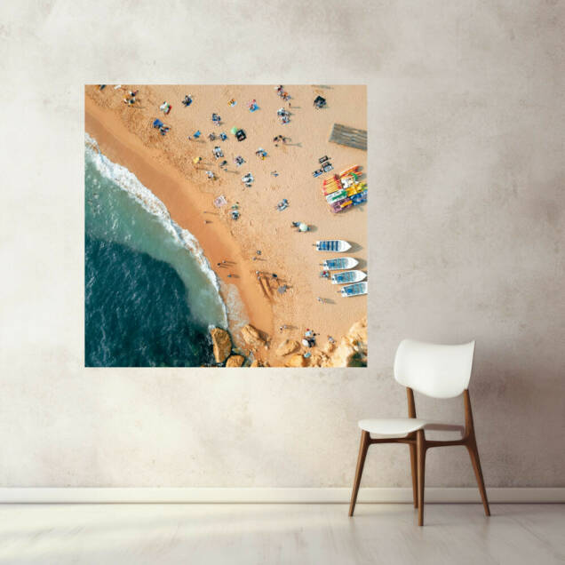 Фото Картина на полотні алюмінієвий підрамник - Пляж (Квадрат)
