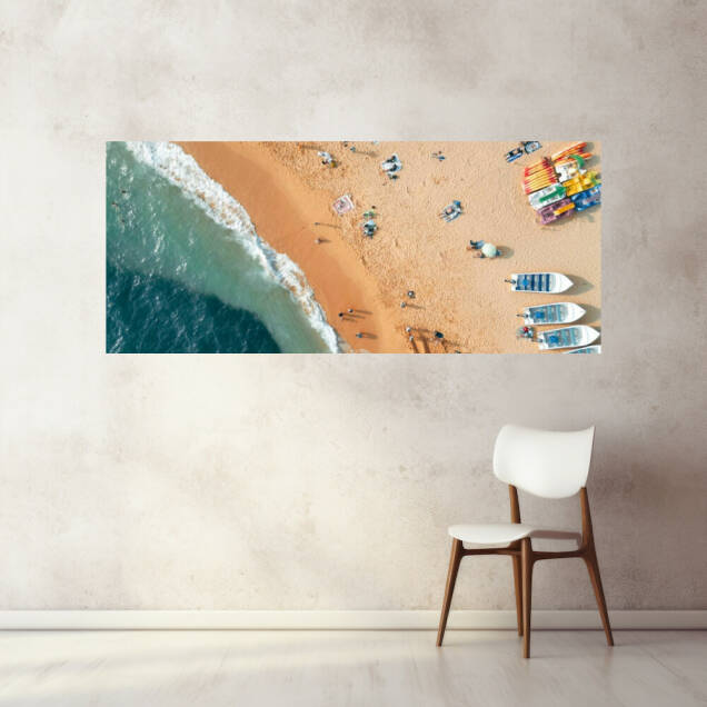 Фото Светящаяся картина на стекле - Пляж (Панорама)