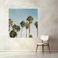 Фото Картина на полотні дерев'яний підрамник - Пальми (Квадрат)